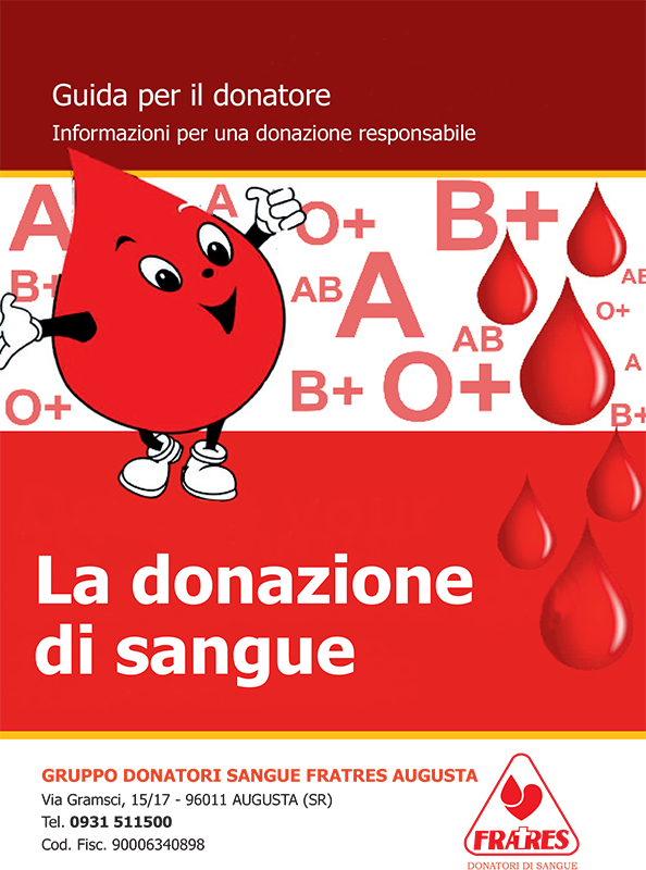 opuscolo donatore sangue